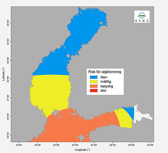 Risk för algblomning